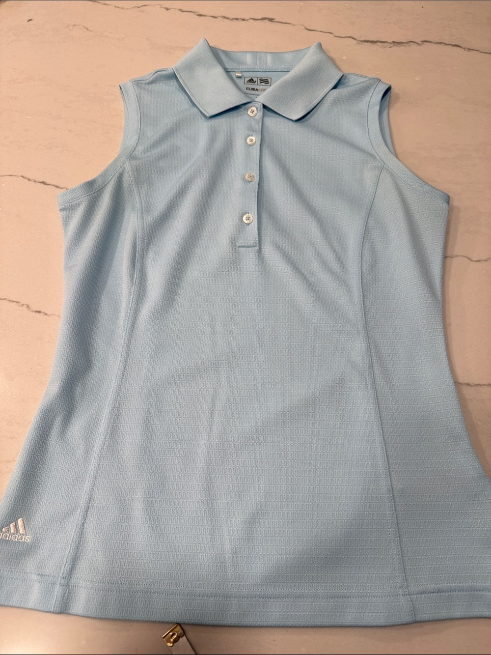 Adidas women’s light blue sleeveless tank top size small